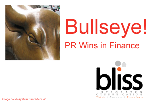 Bullseye! PR Wins in Finance